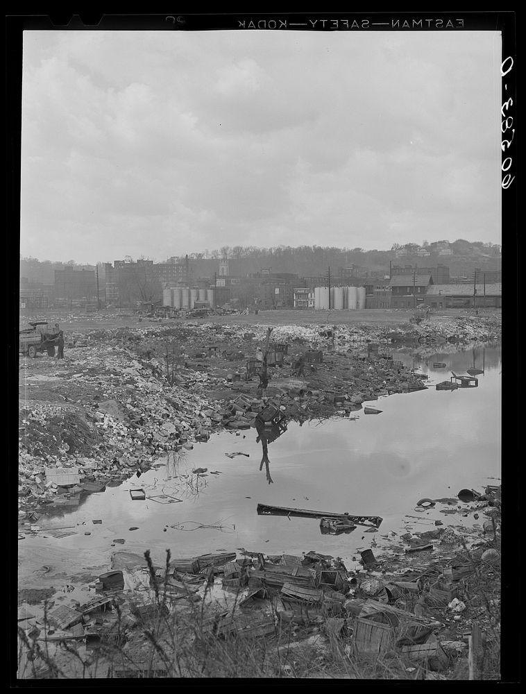 [Untitled photo, possibly related to: Unloading garbage at city dump. Dubuque, Iowa]. Sourced from the Library of Congress.