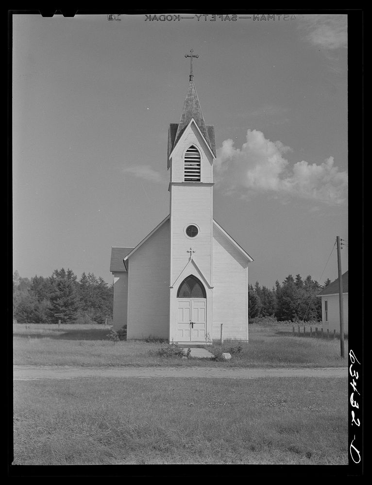Church. Springbrook, Wisconsin. Sourced from the Library of Congress.