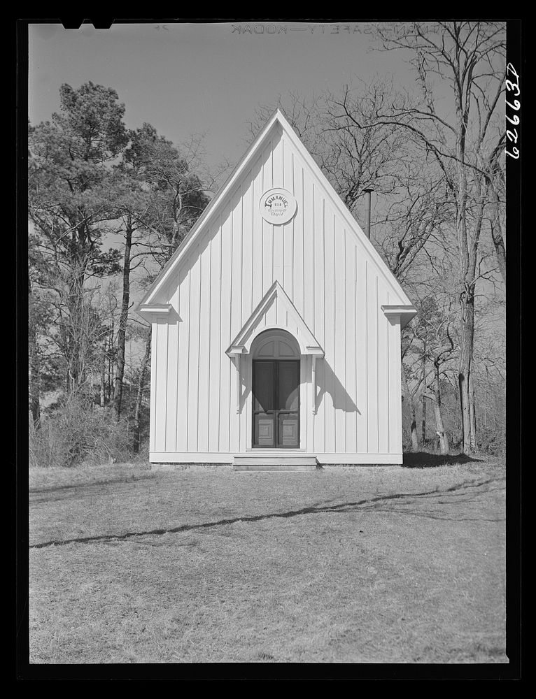 Episcopal church. King William County, Virginia. Sourced from the Library of Congress.