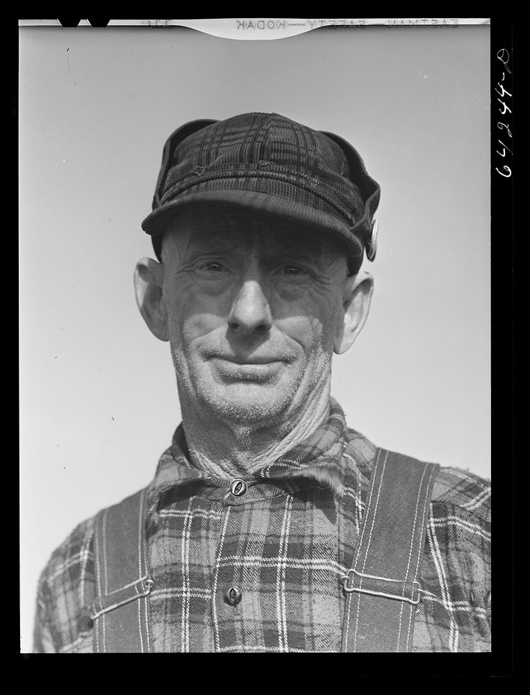 Newton County, Missouri. Camp Crowder area. Farmer who came for construction work. Sourced from the Library of Congress.