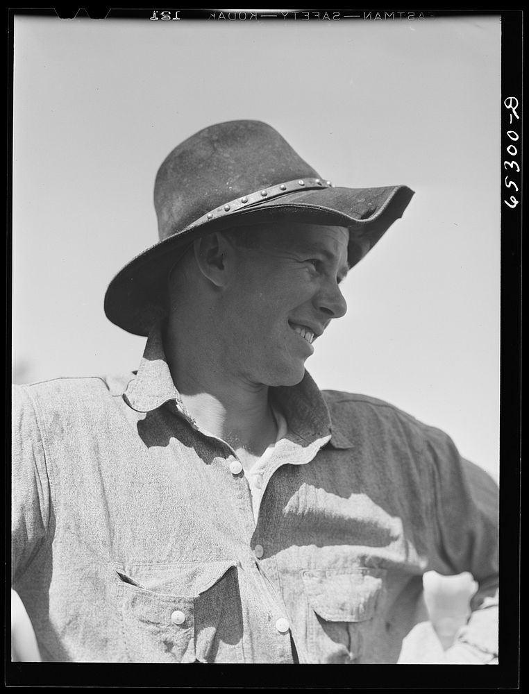 Bitterroot Valley, Montana. Cowboy. Sourced from the Library of Congress.