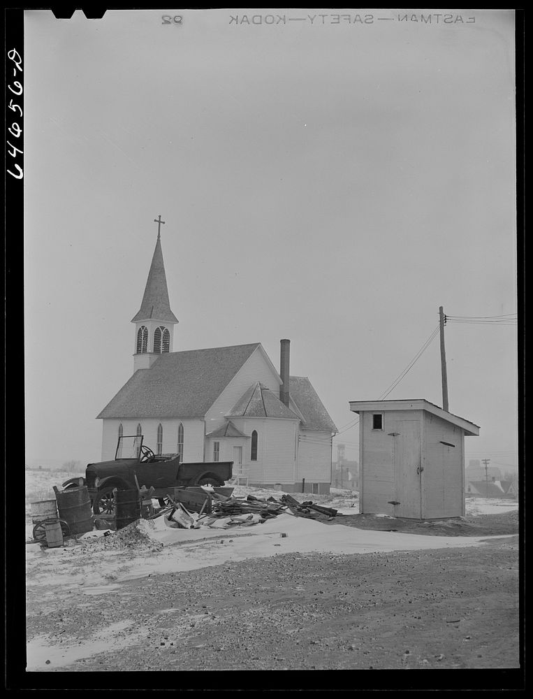 Hettinger, North Dakota. Church. Sourced from the Library of Congress.