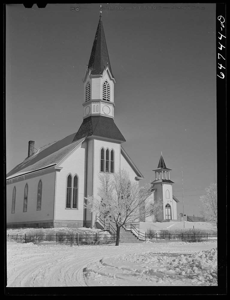 New Salem, North Dakota. Churches. Free Photo rawpixel