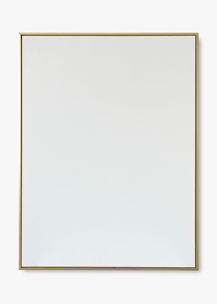 Thin gold frame with design space