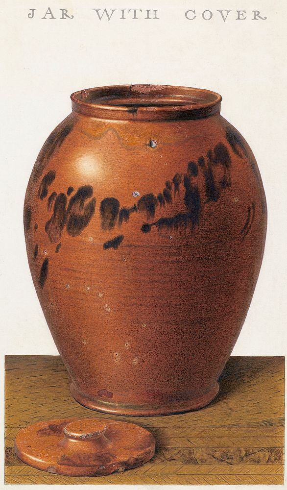 Covered Jar (ca. 1939) by Alfred Parys. Original from The National Gallery of Art. Digitally enhanced by rawpixel.