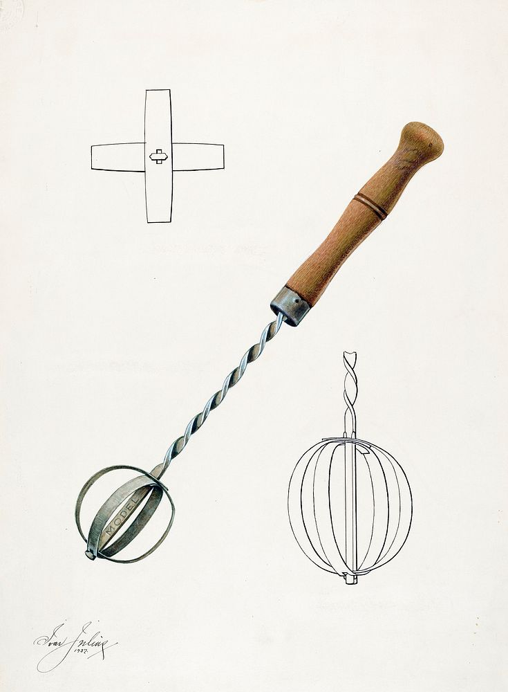 Egg Beater (1937) by Ivar Julius. Original from The National Gallery of Art. Digitally enhanced by rawpixel.