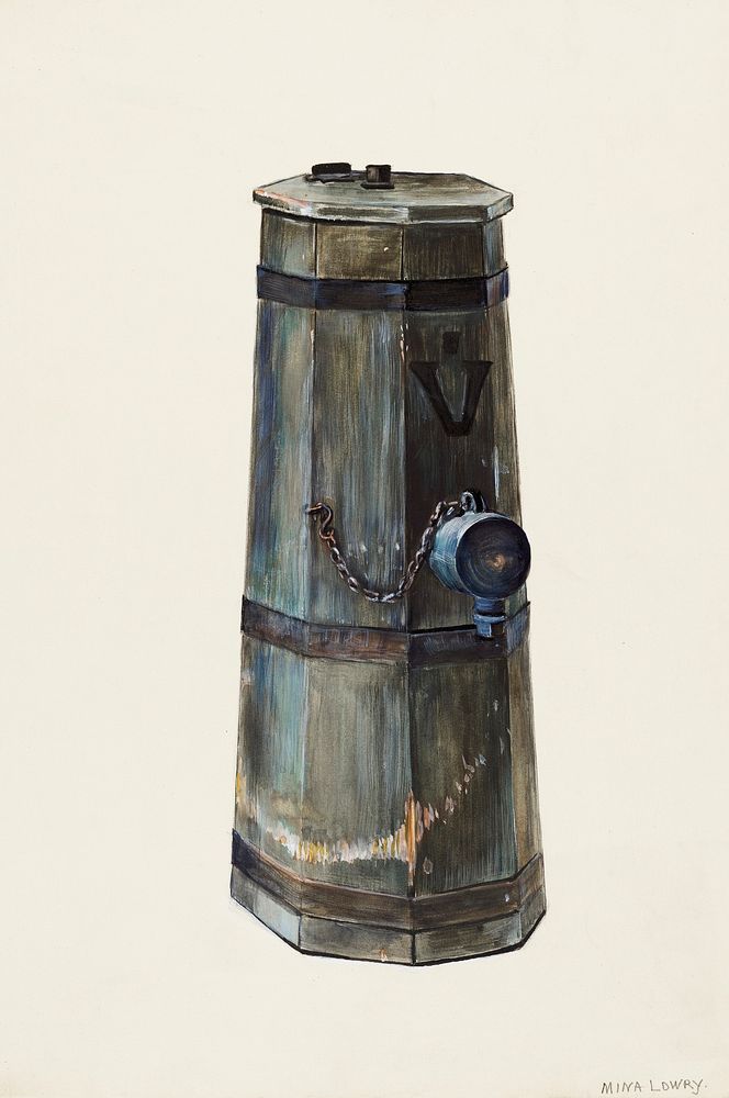 Fire Hydrant (ca. 1936) by Mina Lowry. Original from The National Gallery of Art. Digitally enhanced by rawpixel.