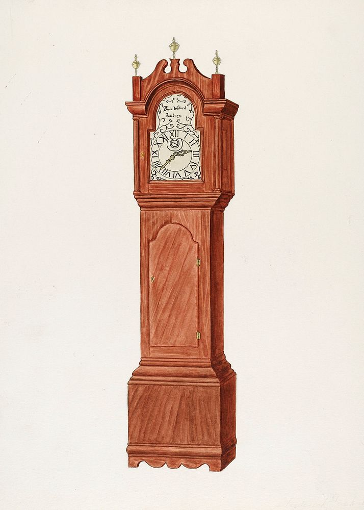 Grandfather's Clock (c. 1937) by Frederick Jackson. Original from The National Gallery of Art. Digitally enhanced by…