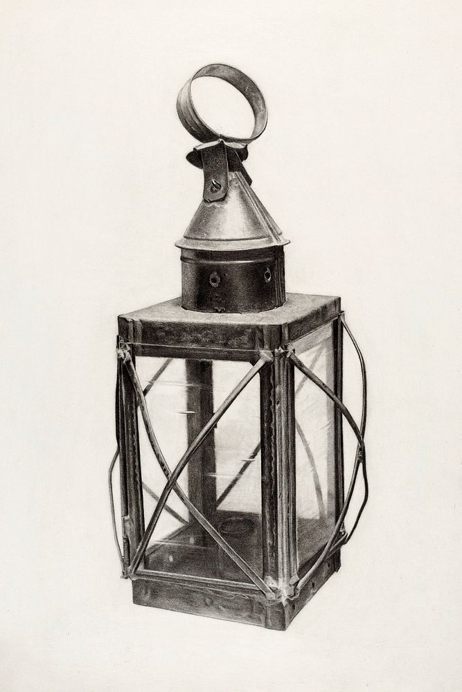 Hand Lantern (ca. 1938) by Lazar Rubinstein. Original from The National Gallery of Art. Digitally enhanced by rawpixel.