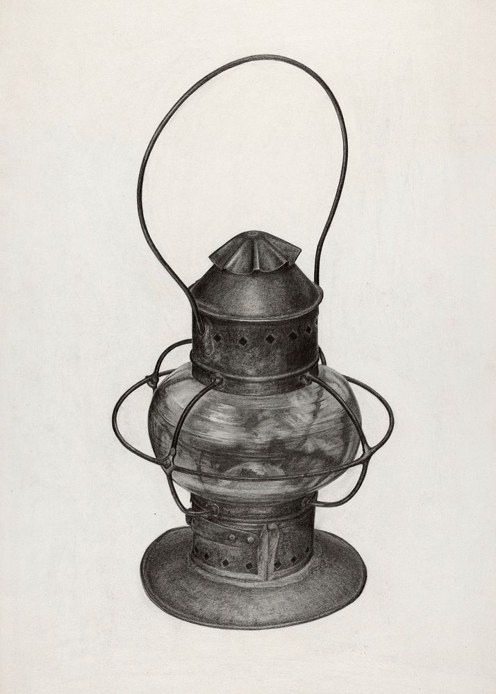 Hand Lantern (c. 1938) by Florence Strom. Original from The National Gallery of Art. Digitally enhanced by rawpixel.