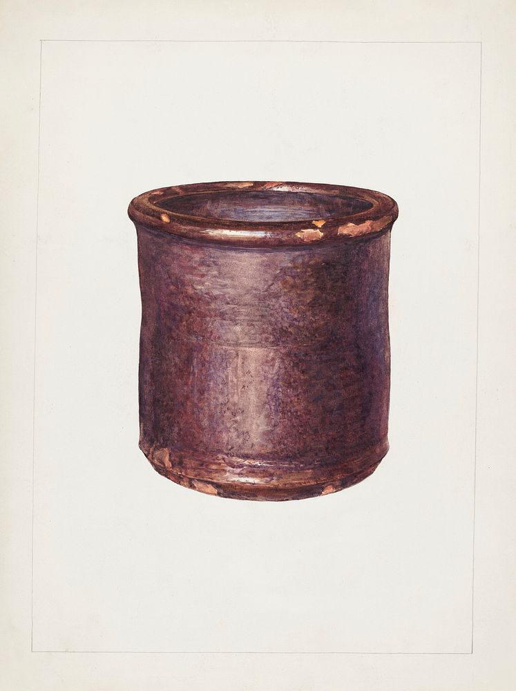 Jar (ca. 1938) Howell Rosenbaum. | Free Photo Illustration - rawpixel