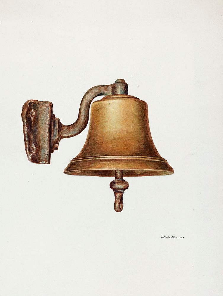 Bell, from Presidential Yacht "Sylph" (ca. 1940) by Edith Towner. Original from The National Gallery of Art. Digitally…