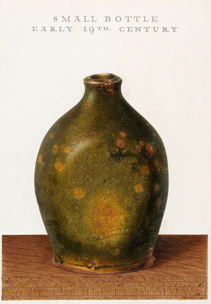 Bottle (ca. 1939) by Alfred Parys. Original from The National Gallery of Art. Digitally enhanced by rawpixel.