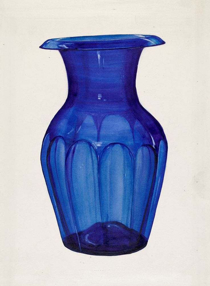 Vase (ca.1937) by Janet Riza. Original from The National Gallery of Art. Digitally enhanced by rawpixel.