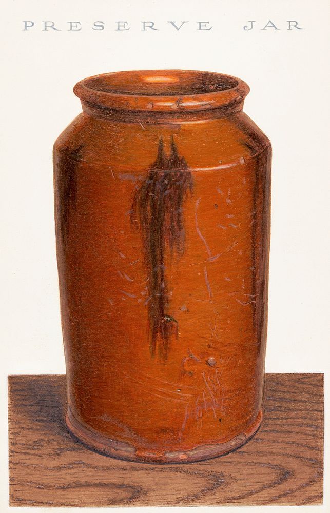 Preserving Jar (ca.1939) by Alfred Parys. Original from The National Gallery of Art. Digitally enhanced by rawpixel.
