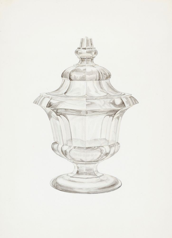 Sugar Bowl (ca.1939) by Henry Moran. Original from The National Gallery of Art. Digitally enhanced by rawpixel.