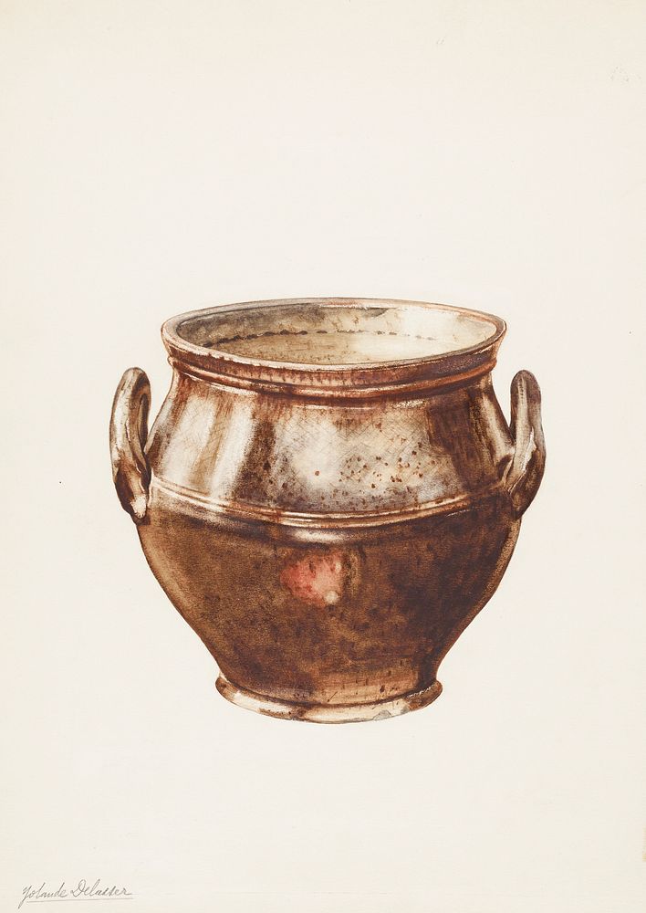 Sugar Bowl (ca.1937) by Yolande Delasser. Original from The National Gallery of Art. Digitally enhanced by rawpixel.