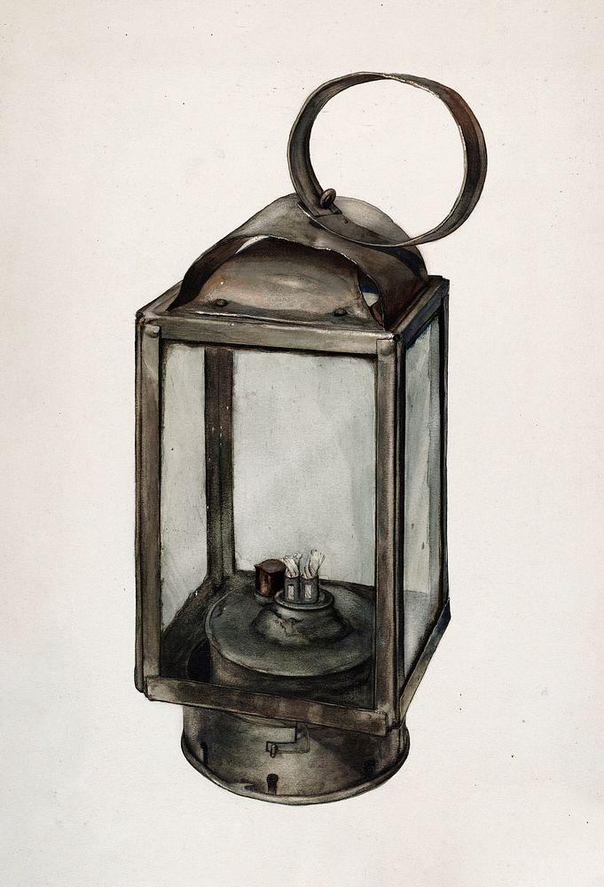 Lantern, Shaker (ca.1937) by Adelaide Dyball. Original from The National Gallery of Art. Digitally enhanced by rawpixel.