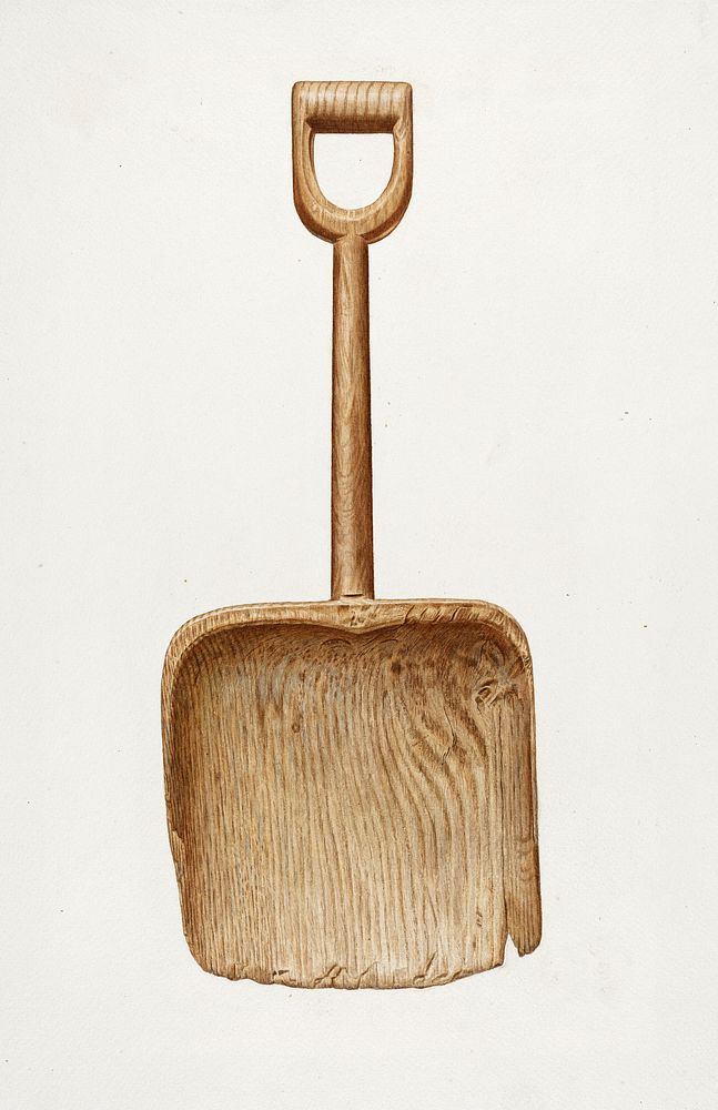 Wooden Shovel (ca.1938) by Albert Ryder. Original from The National Gallery of Art. Digitally enhanced by rawpixel.
