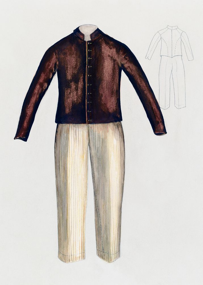 Boy's Suit (1935/1942). Original from The National Galley of Art. Digitally enhanced by rawpixel.