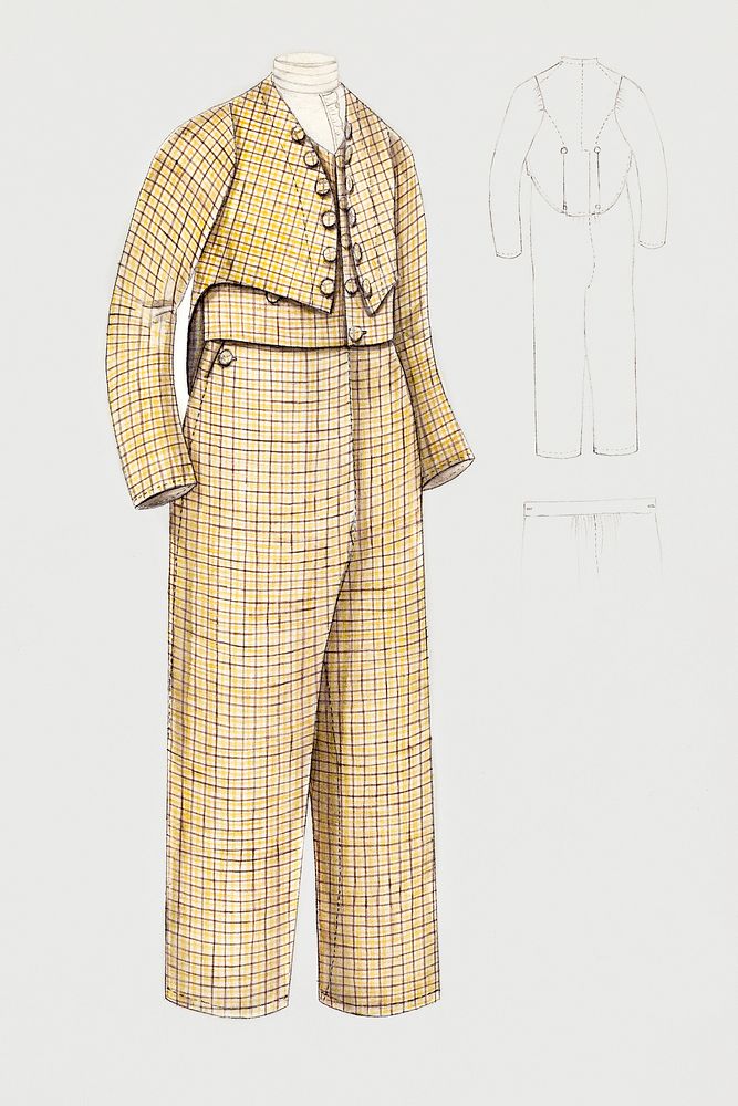 Boy's Suit (1935/1942) by Nancy Crimi Original from The National Galley of Art. Digitally enhanced by rawpixel.