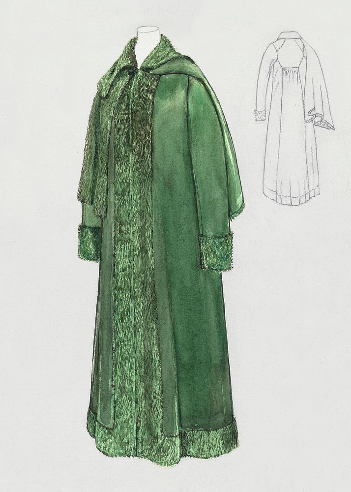 Woman's Coat (1935&ndash;1942) by Margaret Concha. Original from The National Gallery of Art. Digitally enhanced by rawpixel.