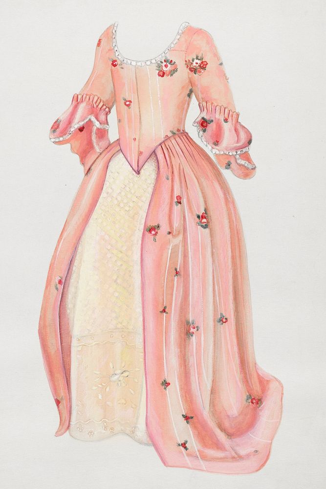 Dress (1935/1942) by Charles Criswell. Original from The National Gallery of Art. Digitally enhanced by rawpixel.