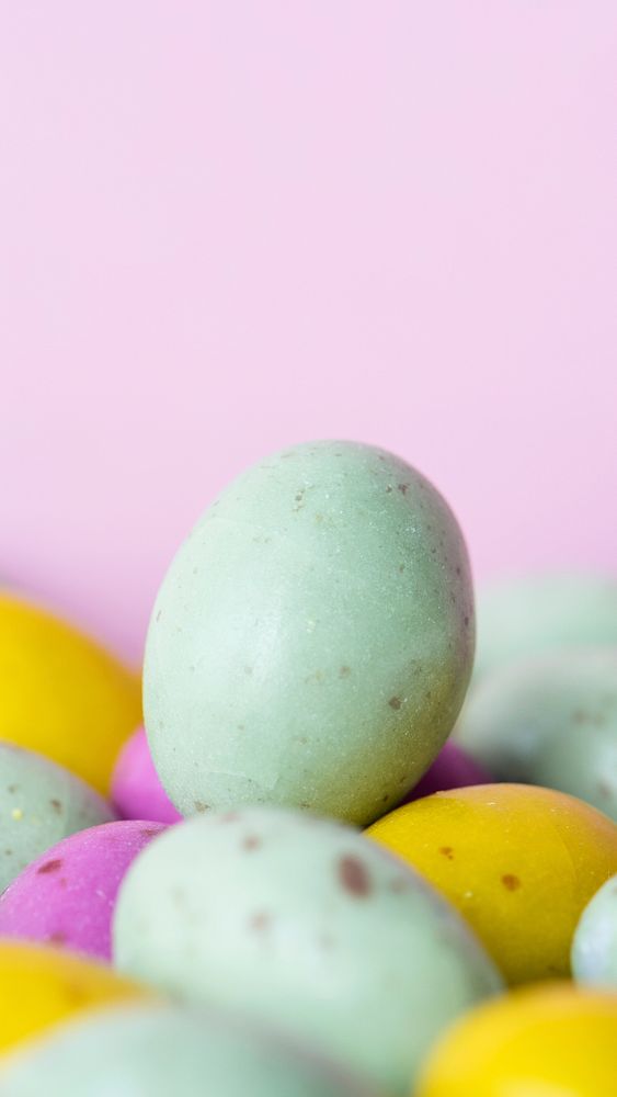 Candy mobile wallpaper, Easter iPhone background, egg chocolates