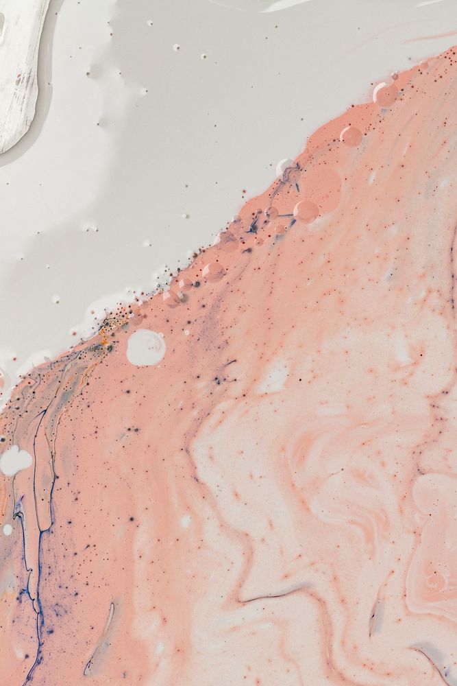 Feminine liquid marble pastel background handmade experimental art