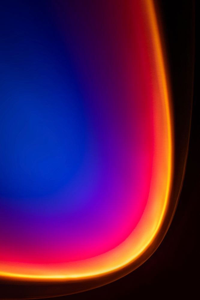 Aesthetic background with gradient sunset projector lamp