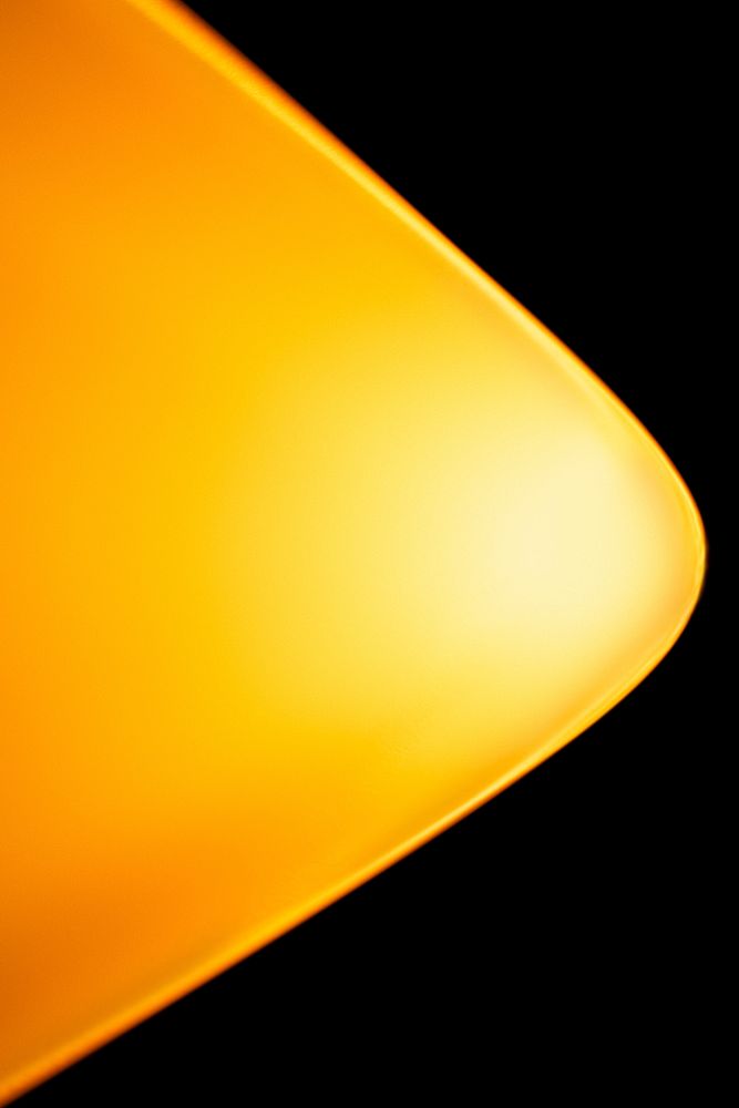 Yellow light background with sunset projector lamp