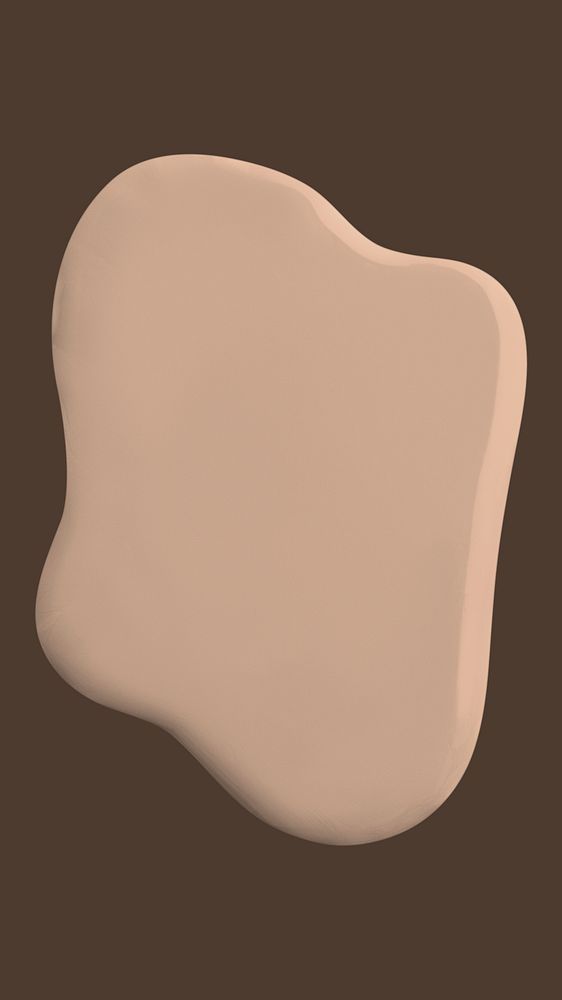 Nude paint drop in brown background