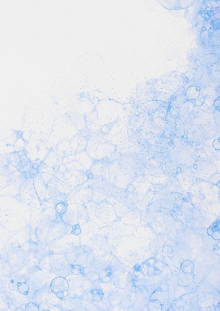 Pastel blue bubble painting background feminine style