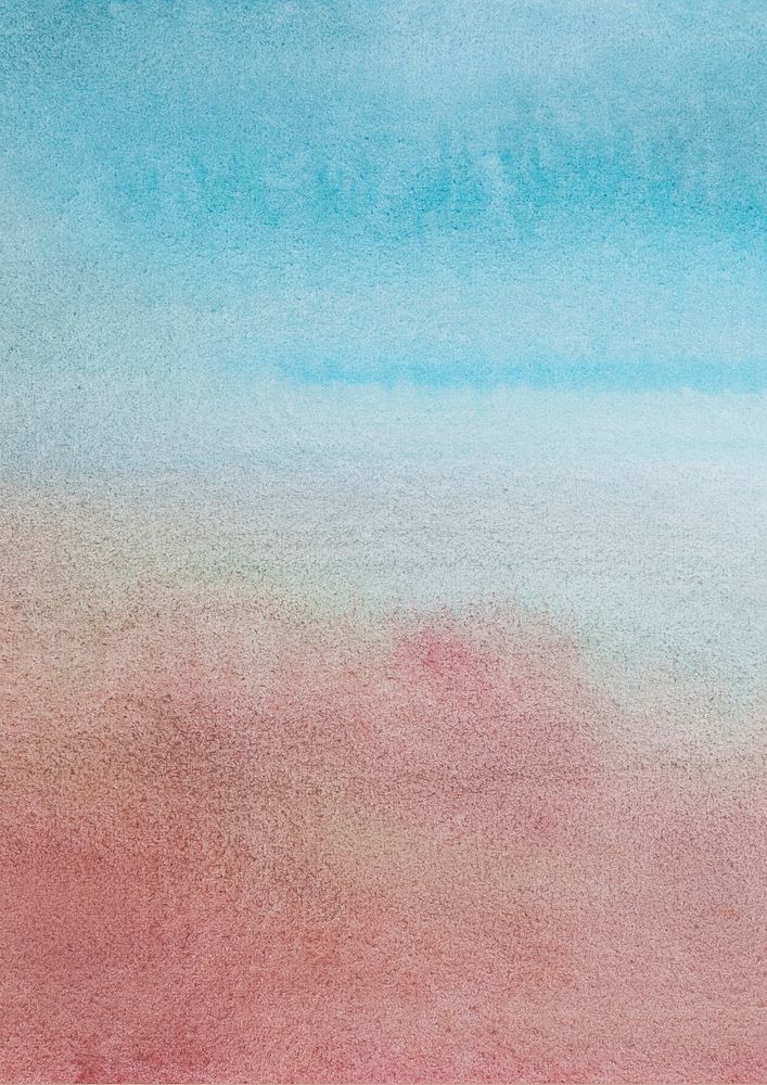 Fading blue watercolor background with pink abstract style