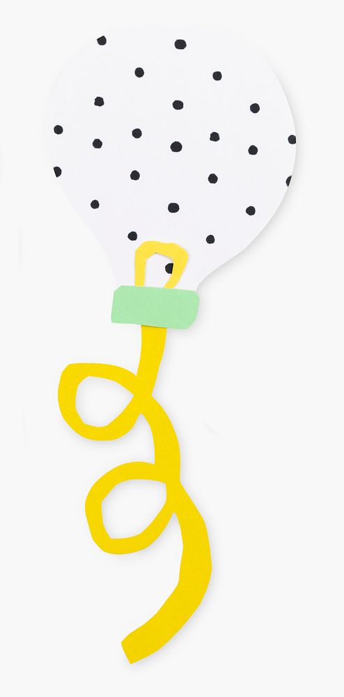 Polka dot balloon DIY paper craft