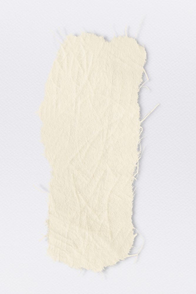 DIY torn paper craft psd in beige simple style