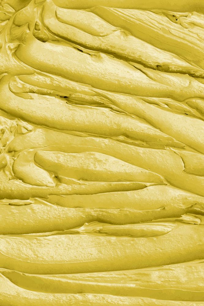 Yellow frosting texture background vector