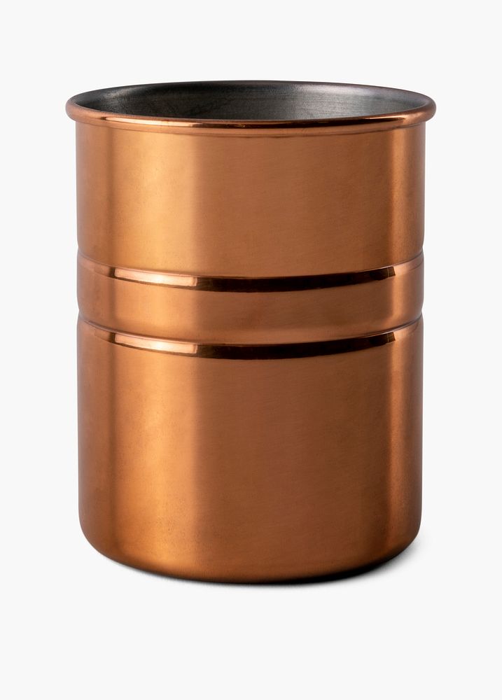 Copper jar psd mockup for home decor