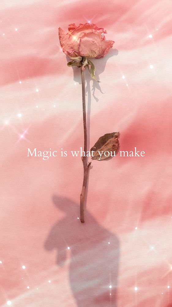 Phone wallpaper, water background, magic is what you make text