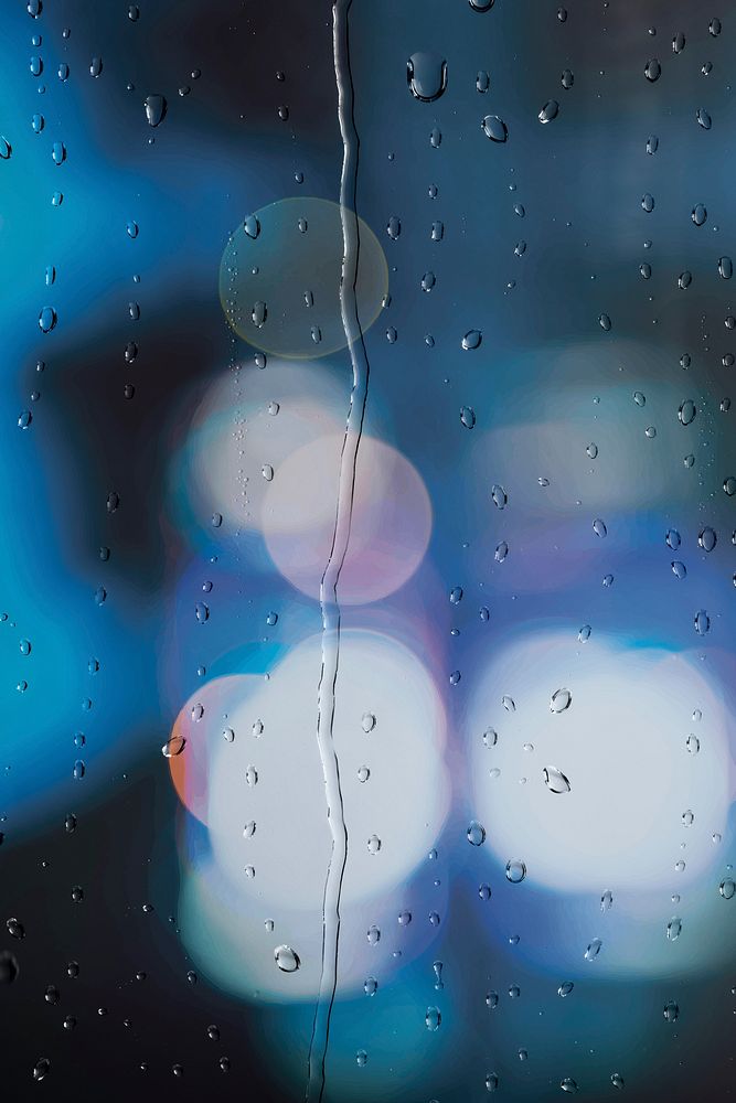 Water texture background, rainy window