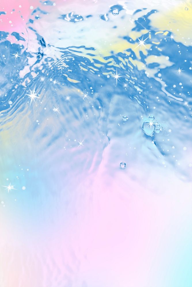 Aesthetic background, water wave texture, colorful design 