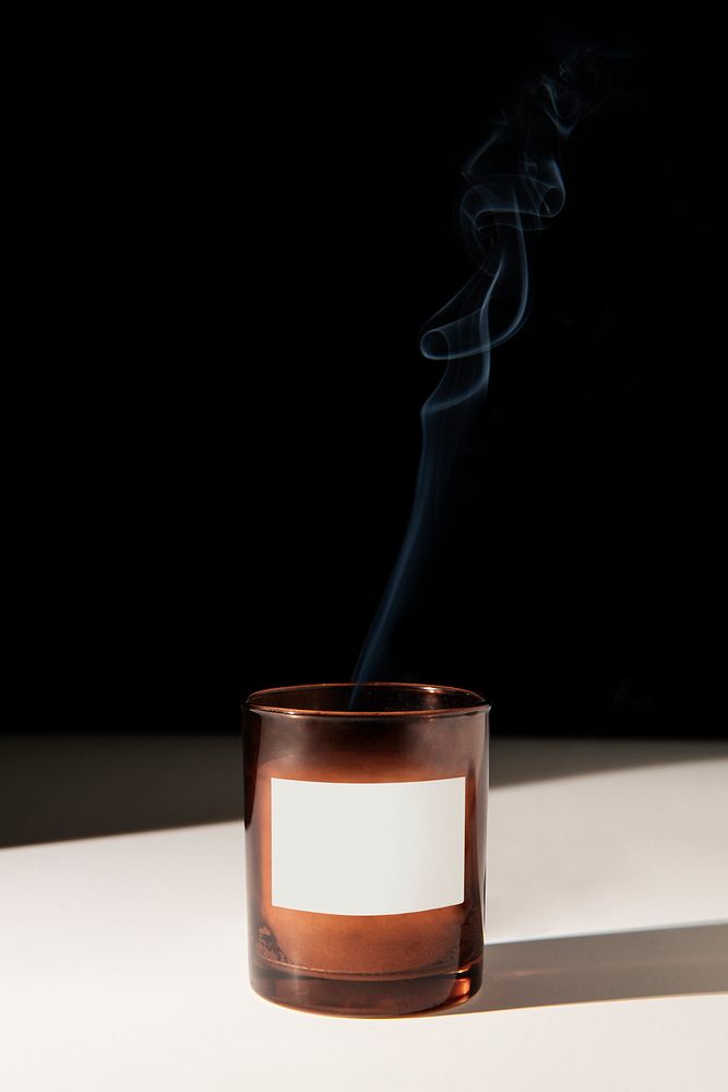 Spa aroma candle packaging on a table