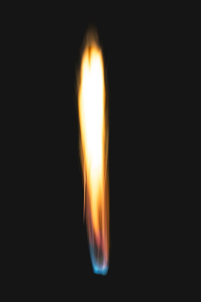 Flame element, realistic torch fire image