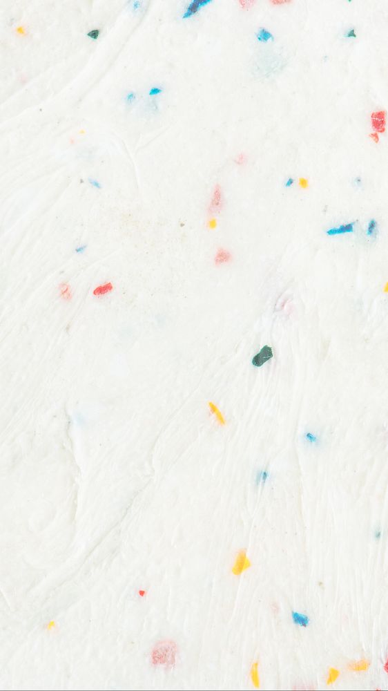 White iPhone wallpaper, texture mobile background, colorful sprinkles in frosting