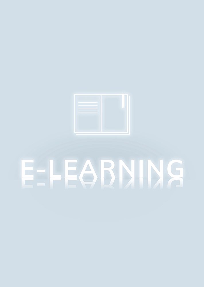 E-learning template psd future technology