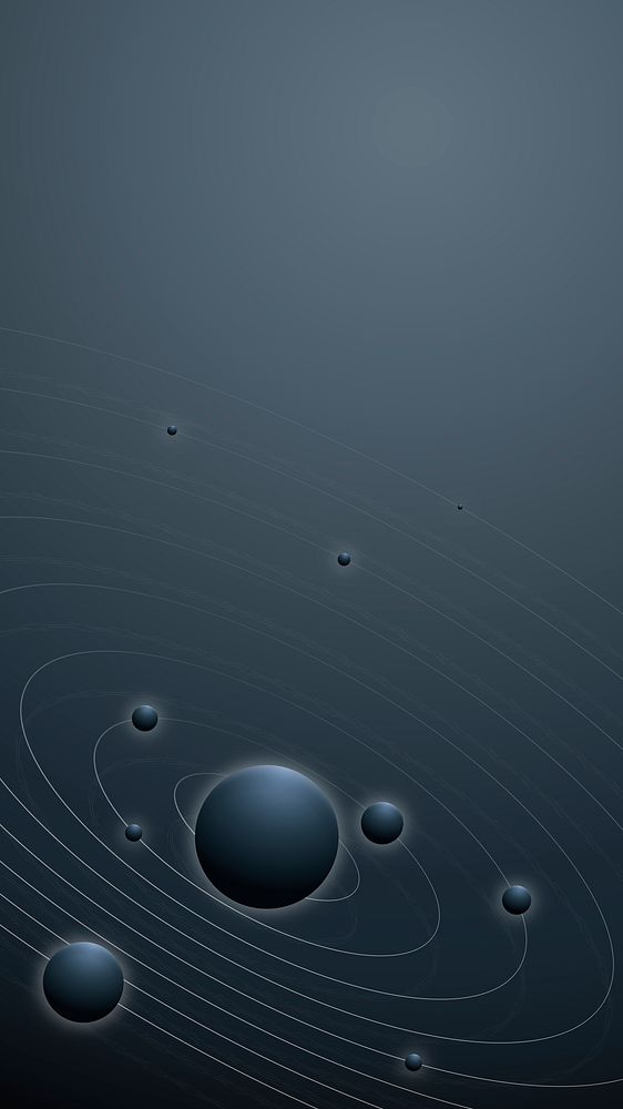 Solar system galaxy background psd with planets in aesthetic style
