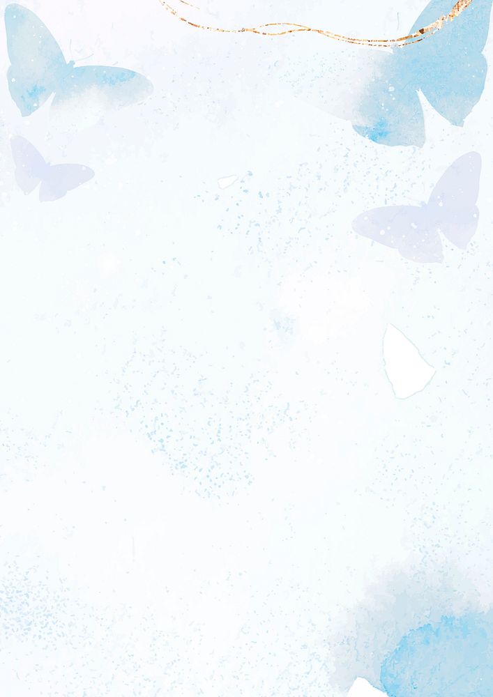 Butterfly background, pastel poster vector