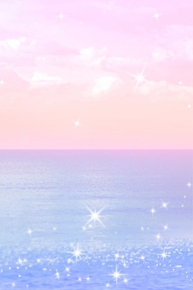 Aesthetic beach background, glitter pastel | Free Photo - rawpixel