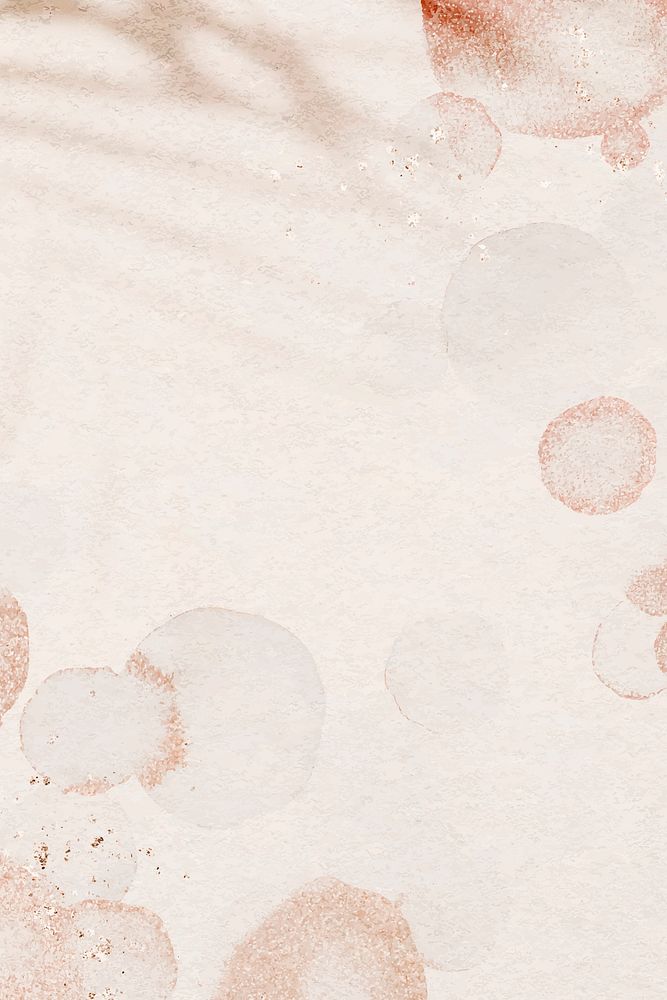 Aesthetic peach background, holiday design in watercolor & glitter vector