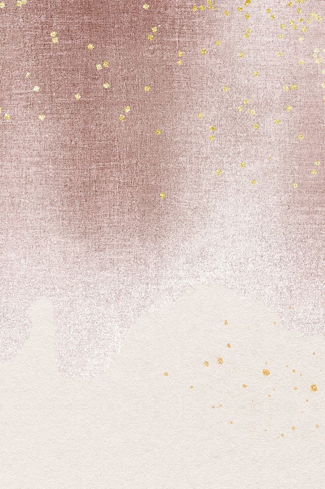 Aesthetic pink background, festive gold glitter holiday design